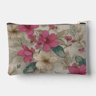 Pochette À Accessoires Botanique Beige Doux