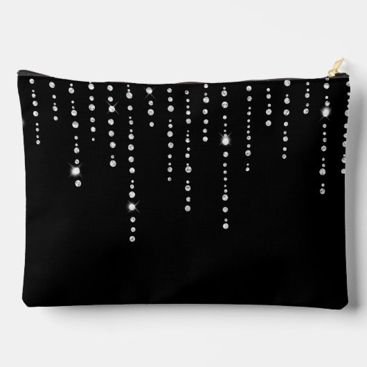 Pochette À Accessoires Boule de diamant avec nom (Verso)