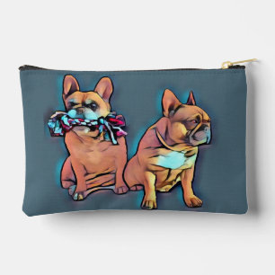 Pochette À Accessoires Bouledogue français deux amis French Bulldog