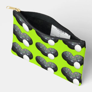 Pochette À Accessoires Boules De Pelouse Vertes Et Jack,