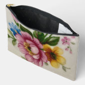 Pochette À Accessoires Bouquet floral de la coupe de thé imprimé coupé sa (Ouvrir)