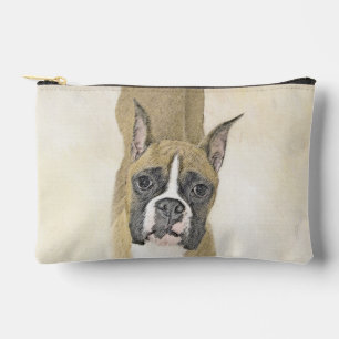 Pochette À Accessoires Boxer Peinture Faon Raccourci Amarré Art de Chien