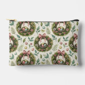 Pochette À Accessoires Boxwood Easter Wreath Pink Bow with Egg (Recto)