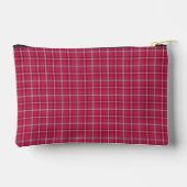 Pochette À Accessoires Brick Red and Soft Peach Plaid (Verso)