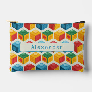 Pochette À Accessoires Bright Fun Customizable Building Block Print