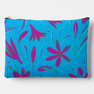 Pochette À Accessoires Brise Fleur Bleu-vert