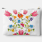 Pochette À Accessoires Broderie florale personnalisée (Verso)