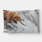 Pochette À Accessoires Brown Bear Catches Red Salmon (Verso)