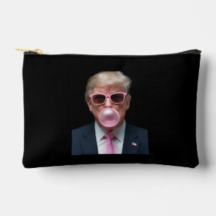 Pochette À Accessoires Bubblegum Rose Trump Drôle Président USA