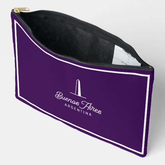 Pochette À Accessoires Buenos Aires Elegant Minimal Retro (Ouvrir)