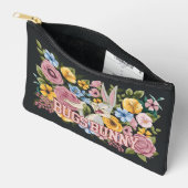 Pochette À Accessoires BUGS BUNNY™ Broderie Florale Graphique (Ouvrir)