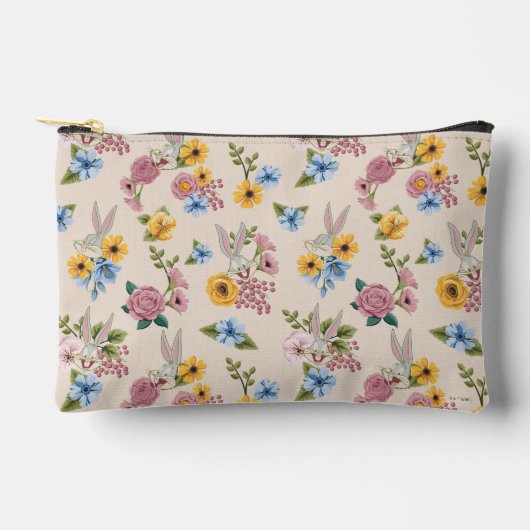 Pochette À Accessoires BUGS BUNNY™ Floral Embroidery Pattern (Recto)