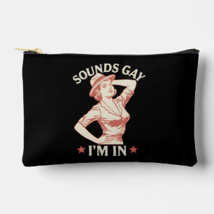 Pochette À Accessoires Ça a l'air gay, je suis dans l'Ouest lesbien, salu