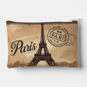 Pochette À Accessoires Cachet postal de Paris (Verso)