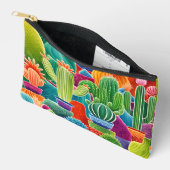 Pochette À Accessoires Cactus à pointes Abstraits (Ouvrir)