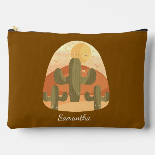 Pochette À Accessoires Cactus Desert With Sun (Recto)