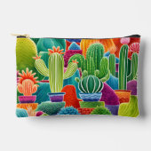 Pochette À Accessoires Cactus en pot abstrait (Recto)