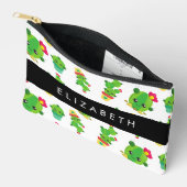 Pochette À Accessoires Cactus mignons, Cactus Motif, Succulent, Votre Nom (Ouvrir)