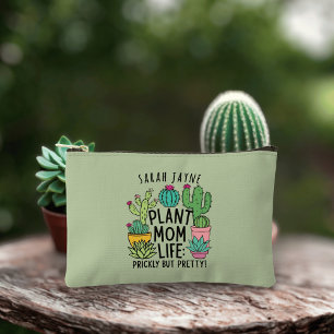 Pochette À Accessoires Cactus Plante Maman Prickly mais jolie Sage Green