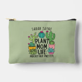 Pochette À Accessoires Cactus Plante Maman Prickly mais jolie Sage Green (Recto)