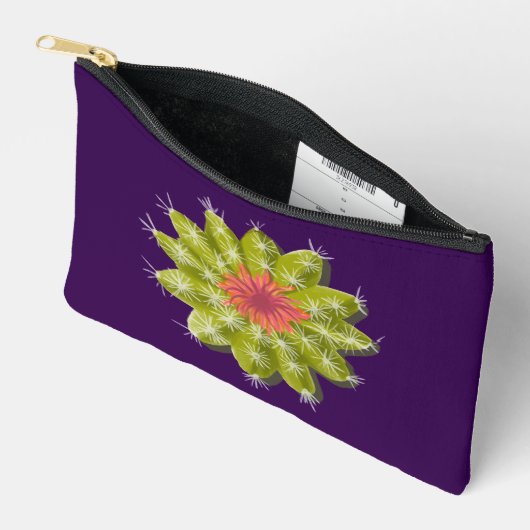 Pochette À Accessoires cactus Poudre (Ouvrir)