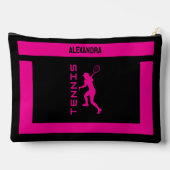 Pochette À Accessoires Cadeau d'anniversaire de tennis, Joueuse de tennis (Verso)
