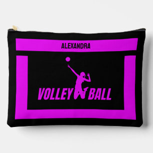 Pochette À Accessoires Cadeau d'anniversaire de volleyball, Joueuse de vo