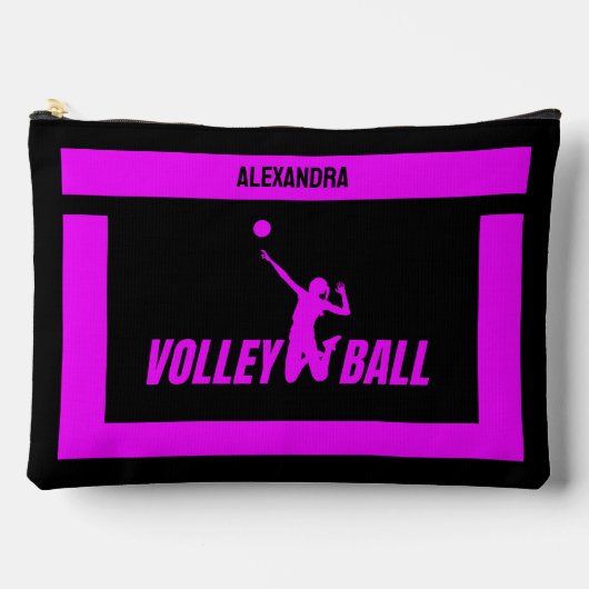 Pochette À Accessoires Cadeau d'anniversaire de volleyball, Joueuse de vo (Recto)