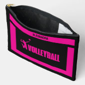 Pochette À Accessoires Cadeau d'anniversaire de volleyball, Joueuse de vo (Ouvrir)