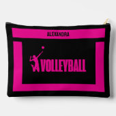 Pochette À Accessoires Cadeau d'anniversaire de volleyball, Joueuse de vo (Verso)