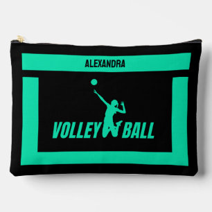 Pochette À Accessoires Cadeau d'anniversaire de volleyball, Joueuse de vo