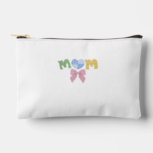 Pochette À Accessoires Cadeau de Fête des Mères Patchwork Maman (Recto)