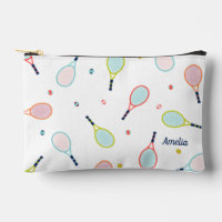 Cadeau de tennis Nom personnalisé Rose bleu person