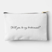 Pochette À Accessoires Cadeau personnalisé de demoiselle d'honneur avec m (Verso)