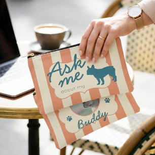 Pochette À Accessoires Cadeau personnalisé pour maman de bouledogue franç