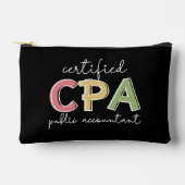 Pochette À Accessoires Cadeaux comptables publics certifiés CPA personnal (Recto)
