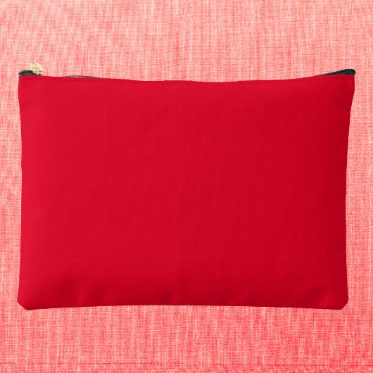 Pochette À Accessoires Cadmium Rouge couleur solide