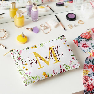 Pochette À Accessoires Cadre de jardin fleuri personnalisé