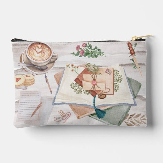 Pochette À Accessoires Café et Journalisation (Verso)