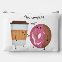 Café mignon et Donut Complet Couple