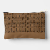 Pochette À Accessoires Café neutre Motif rectangle (Verso)