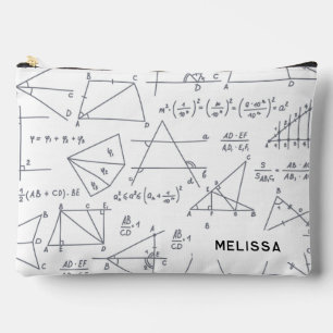 Pochette À Accessoires Calculs mathématiques et formes personnalisées