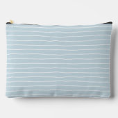 Pochette À Accessoires Calming Pastel Blue Ocean Waves Geometric Linear A (Recto)