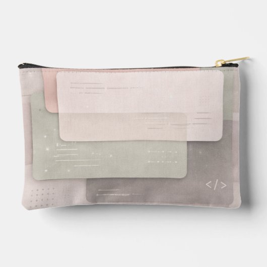 Pochette À Accessoires Calques pastel doux art IA (Verso)