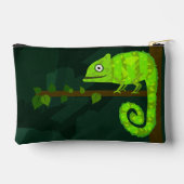 Pochette À Accessoires Caméléon mignon vert (Verso)
