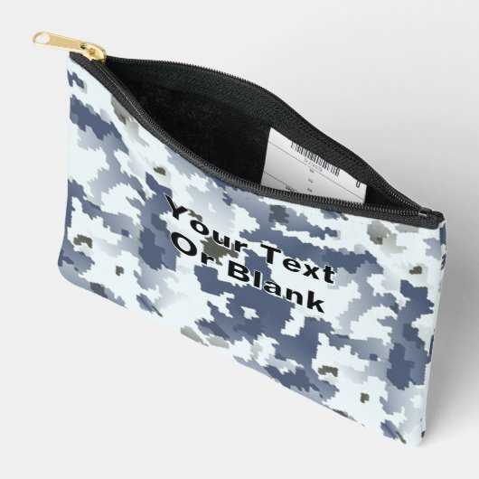 Pochette À Accessoires Camouflage d'hiver fractal (Ouvrir)