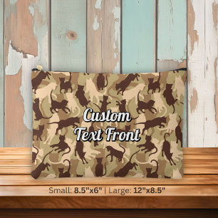 Pochette À Accessoires Camouflage du désert des chats