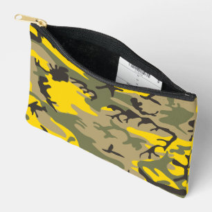 Pochette À Accessoires Camouflage jaune et vert, Militaire, Armée