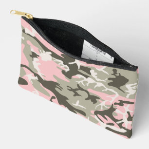 Pochette À Accessoires Camouflage rose et vert, Militaire, Armée