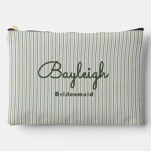 Pochette À Accessoires Camping Green Confetti Flower Bridesmaid (Recto)